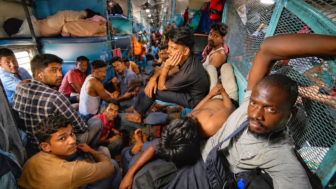My Worst 30hrs Train Journey in INDIA - General Class Mumbai to Varanasi. 
