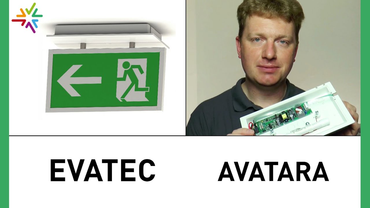 LED-Notlicht und LED-Rettungszeichenleuchte 