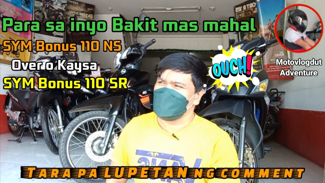 2022 SYM Bonus 110 NS vs SYM Bonus 110 SR l SYM Bonus Motorcycles Review , Specs and Price.