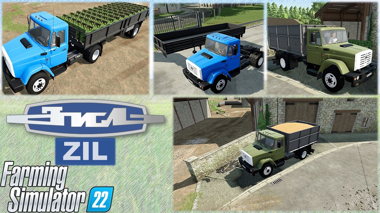 FS22 Truck Mods/ ZIL – 45065/4421 Grain truck & Semi Truck for most goods