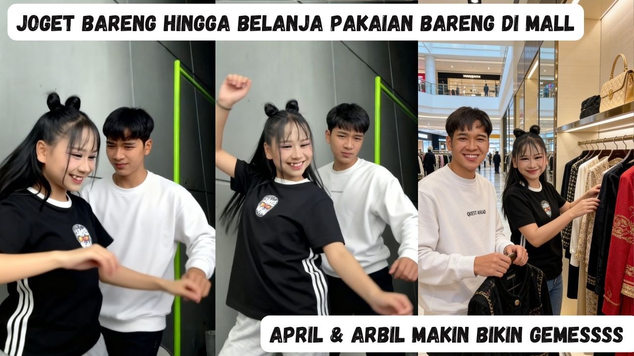 Belanja di Mall Bareng! April DA7 & Arbil Kebersamaan Mereka Bikin Netizen Senyum2 Lihatnya