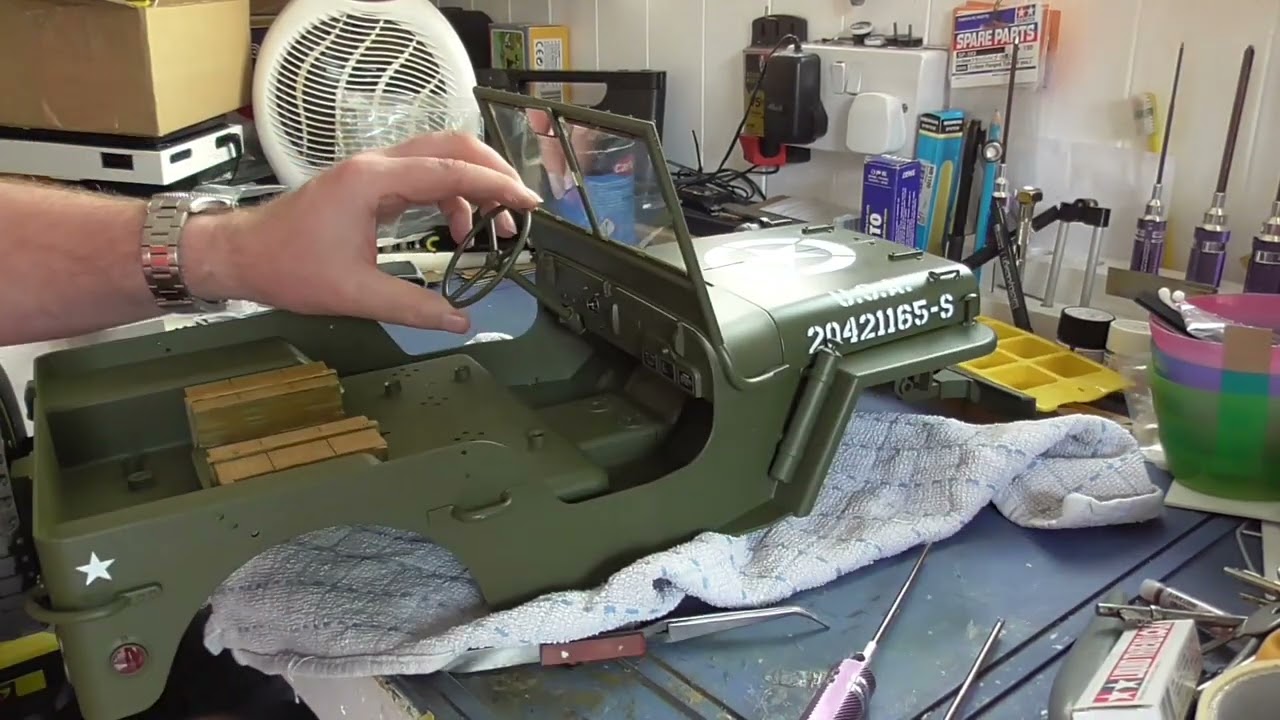 ROCHobby 1/6th Willy Jeep re-build - Wheels, Paint and Steering