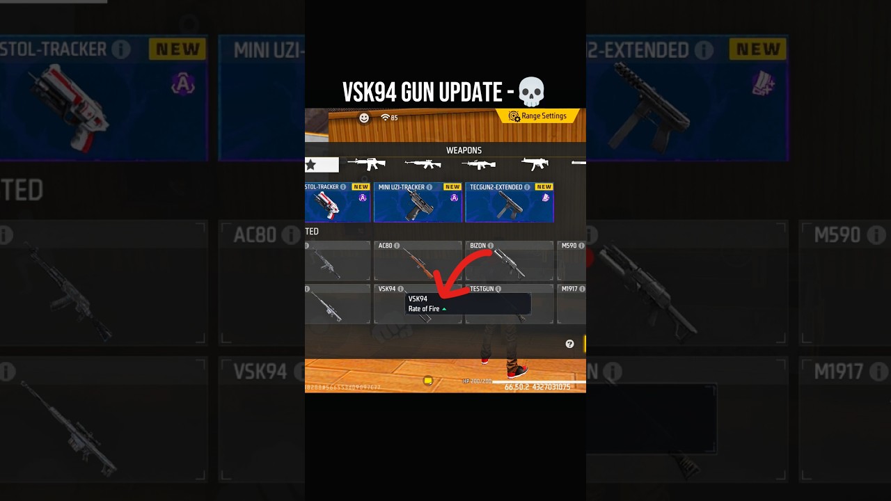 VSK94 GUN UPDATE 🥶 FREE FIRE OB50 UPDATE - VSK94 GUN 