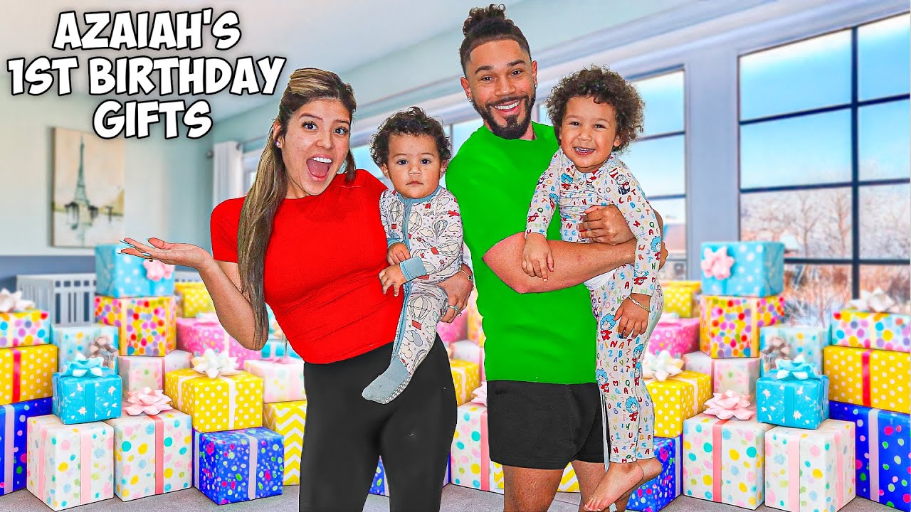 OPENING BABY’S 1ST BIRTHDAY GIFTS! *cute reaction*