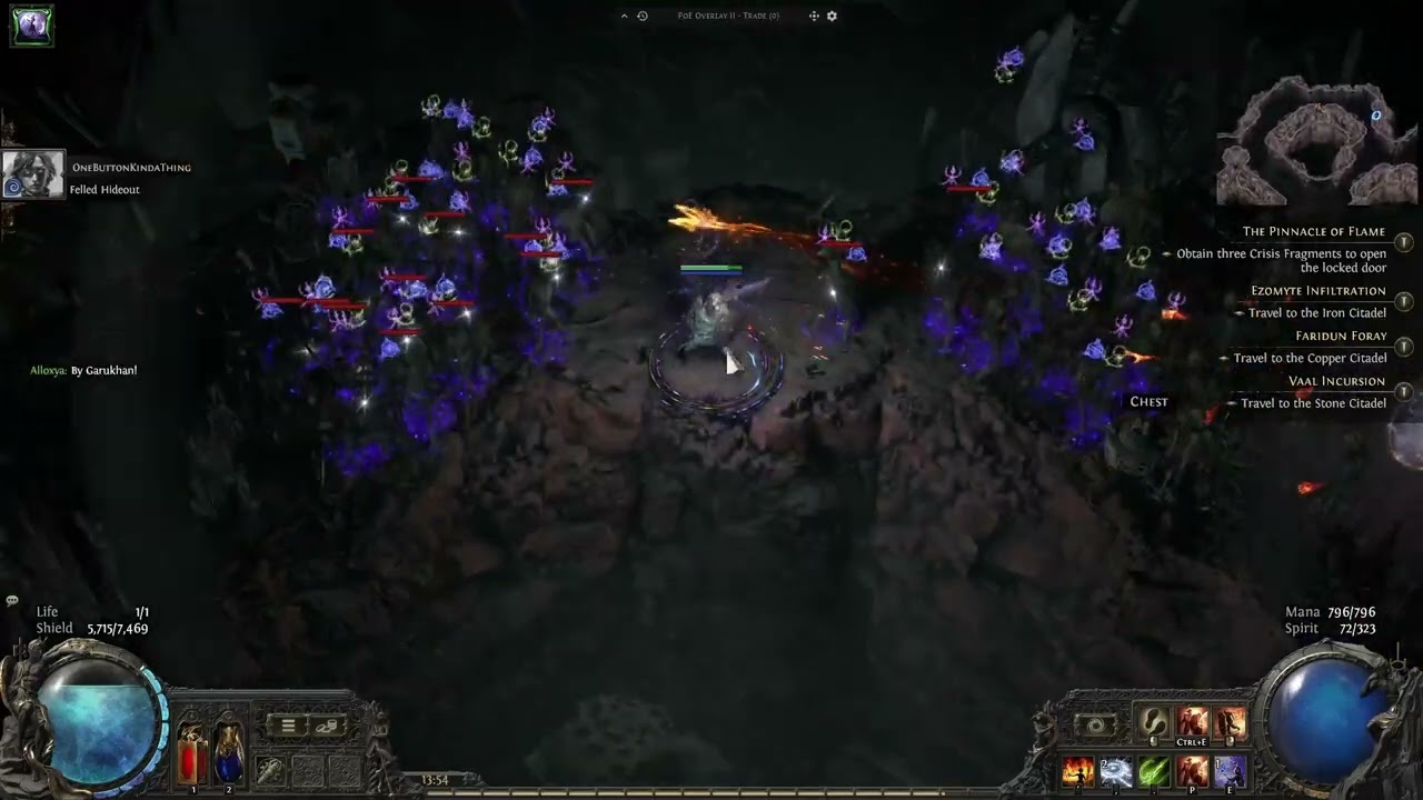 [PoE2] [PATCHED] 0.1 Immortal Aurabot - 100% Temporal chains curse showcase