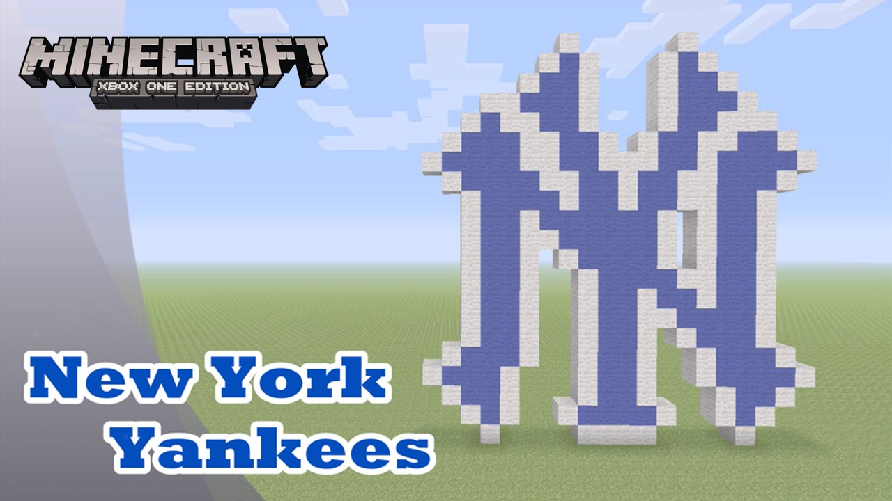 Minecraft: Pixel Art Tutorial and Showcase: New York Yankees (MLB)
