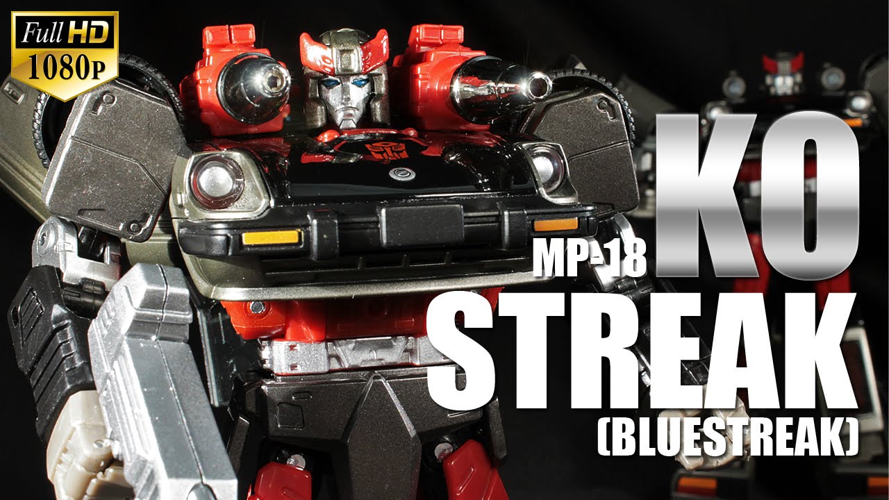 KO MP-18 Streak Bluestreak Transformers Masterpiece Cybertron Gunnerrobot figure review