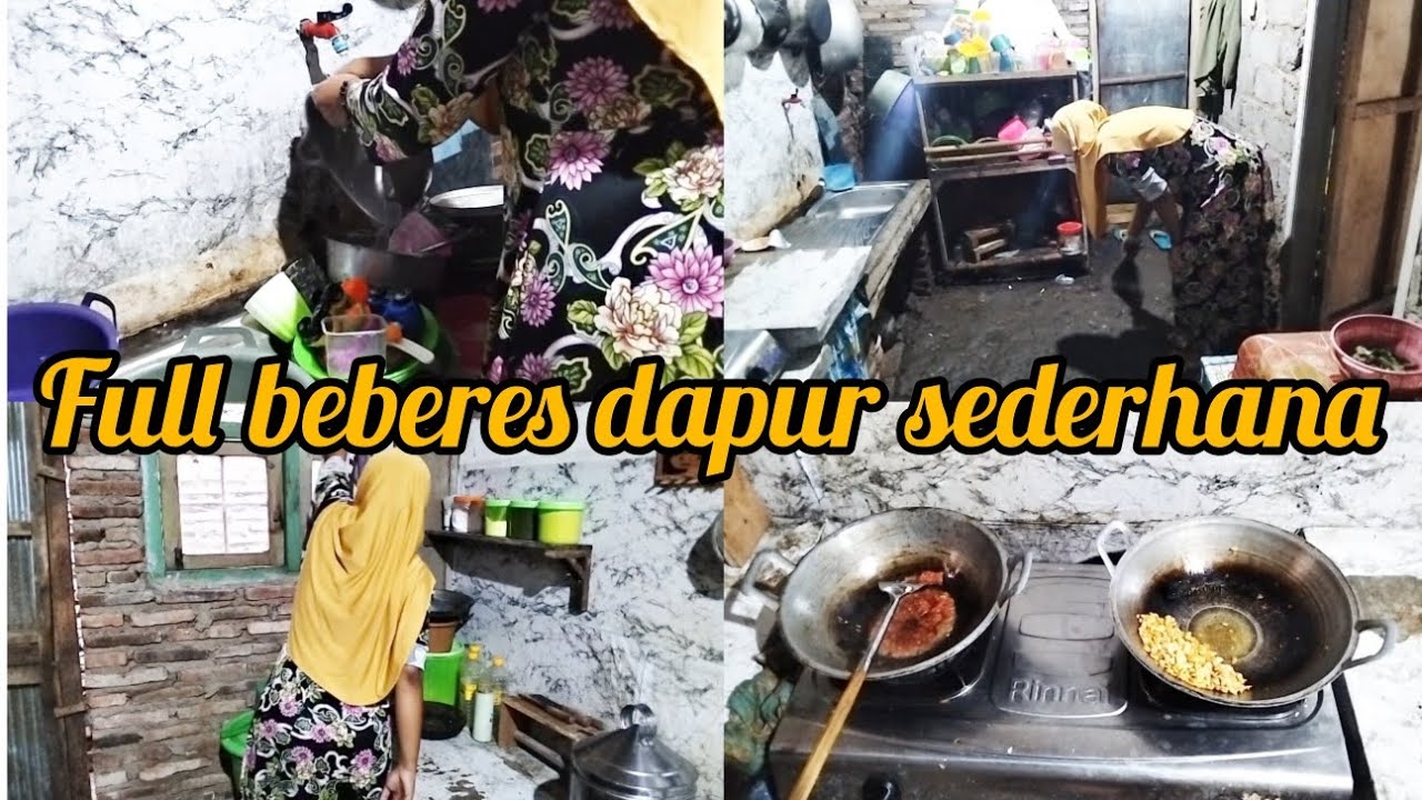 Full beberes dapur sederhana di desa 