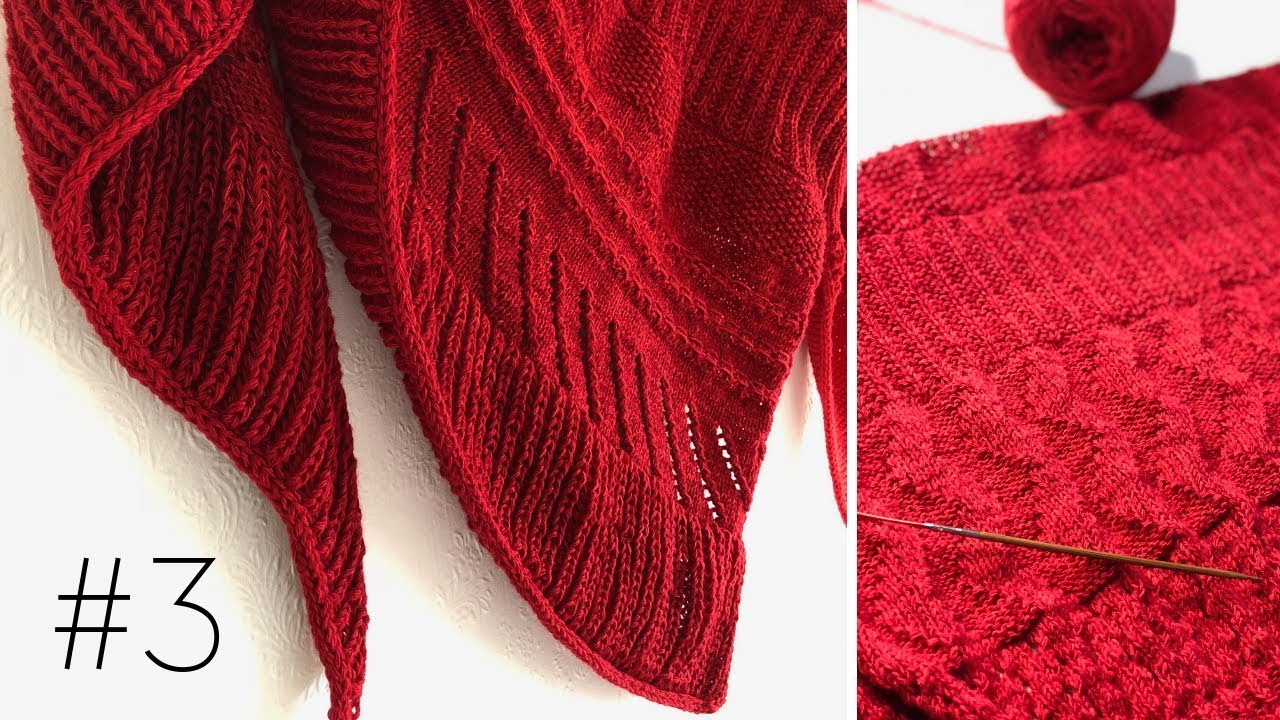 Cinnamon Sunrise Shawl knitting pattern #3 - Woolpedia&reg;