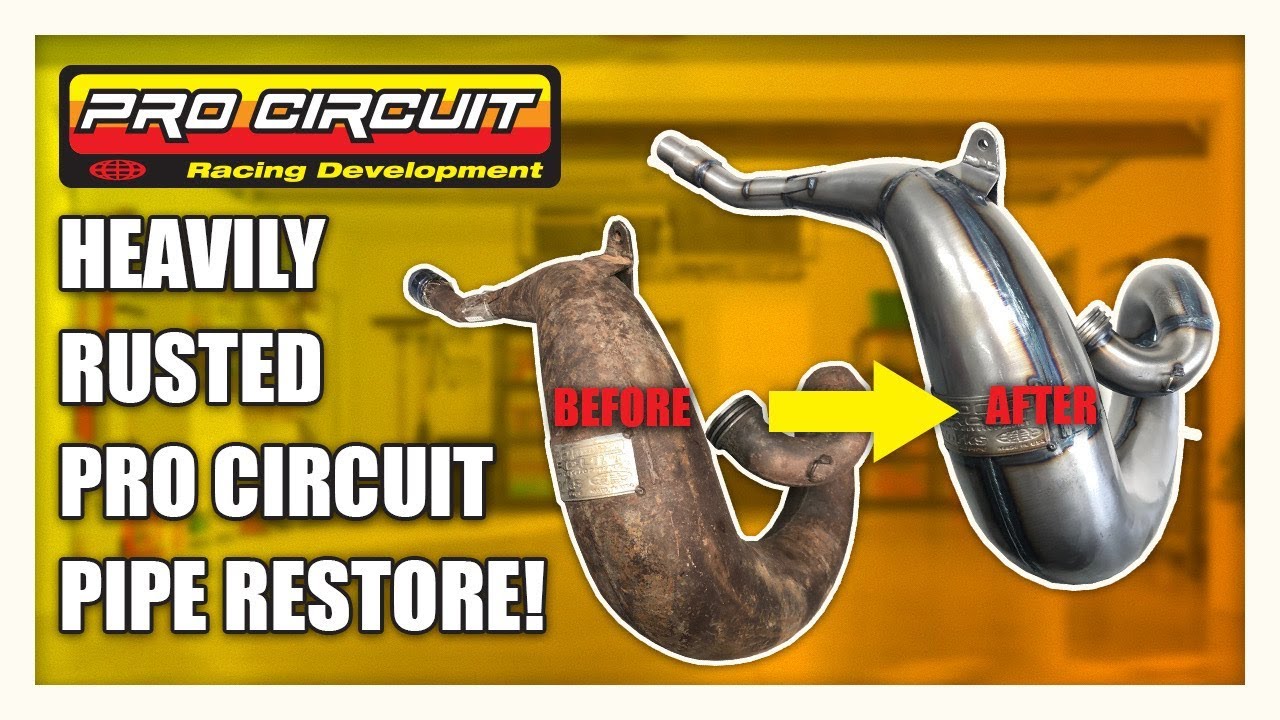 KX250 Two Stroke Pipe Restoration | HEAVILY RUSTED + DENT REMOVAL
