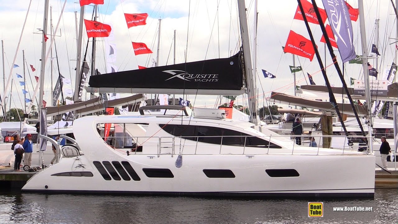 2017 Xquisite Yachts X5 Sail Catamaran - Deck and Interior Walkaround - 2016 Annapolis Sailboat Show