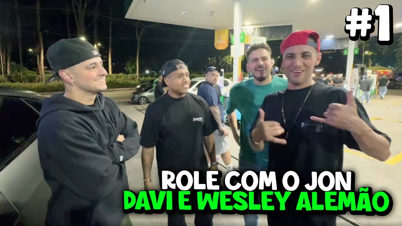 ROLE de CARRO ALEATORIO com WESLEY ALEMÃO, MC DAVI, JONVLOGS!!!