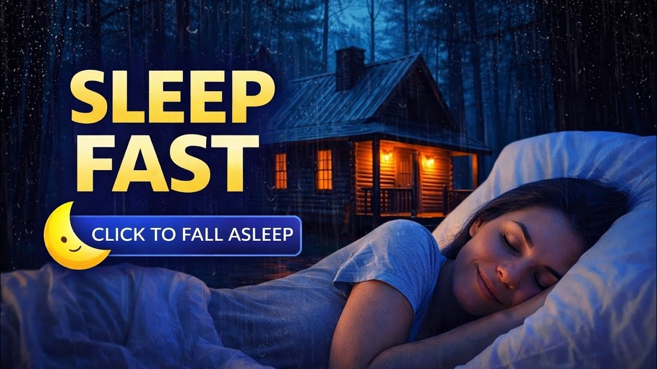 Heavy Rain for Deep Sleep 🌧️ 1 Hour No Ads