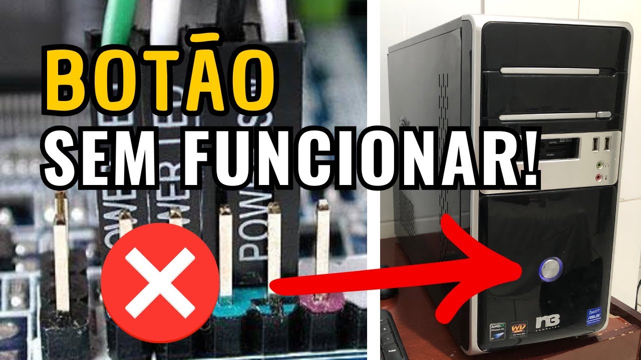Como ligar computador sem o BOT&Atilde;O POWER funcionar
