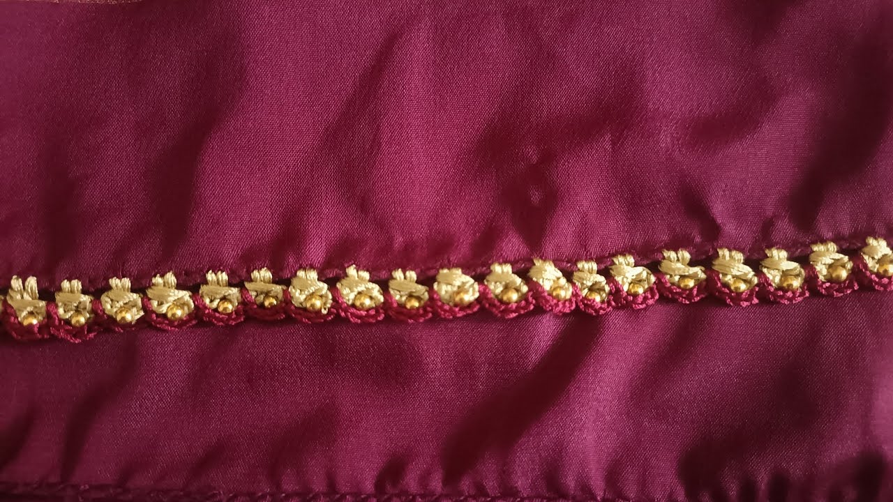Simple mysore silk saree kuchu design #01  #sareekuchu #like #follow #subscribe 