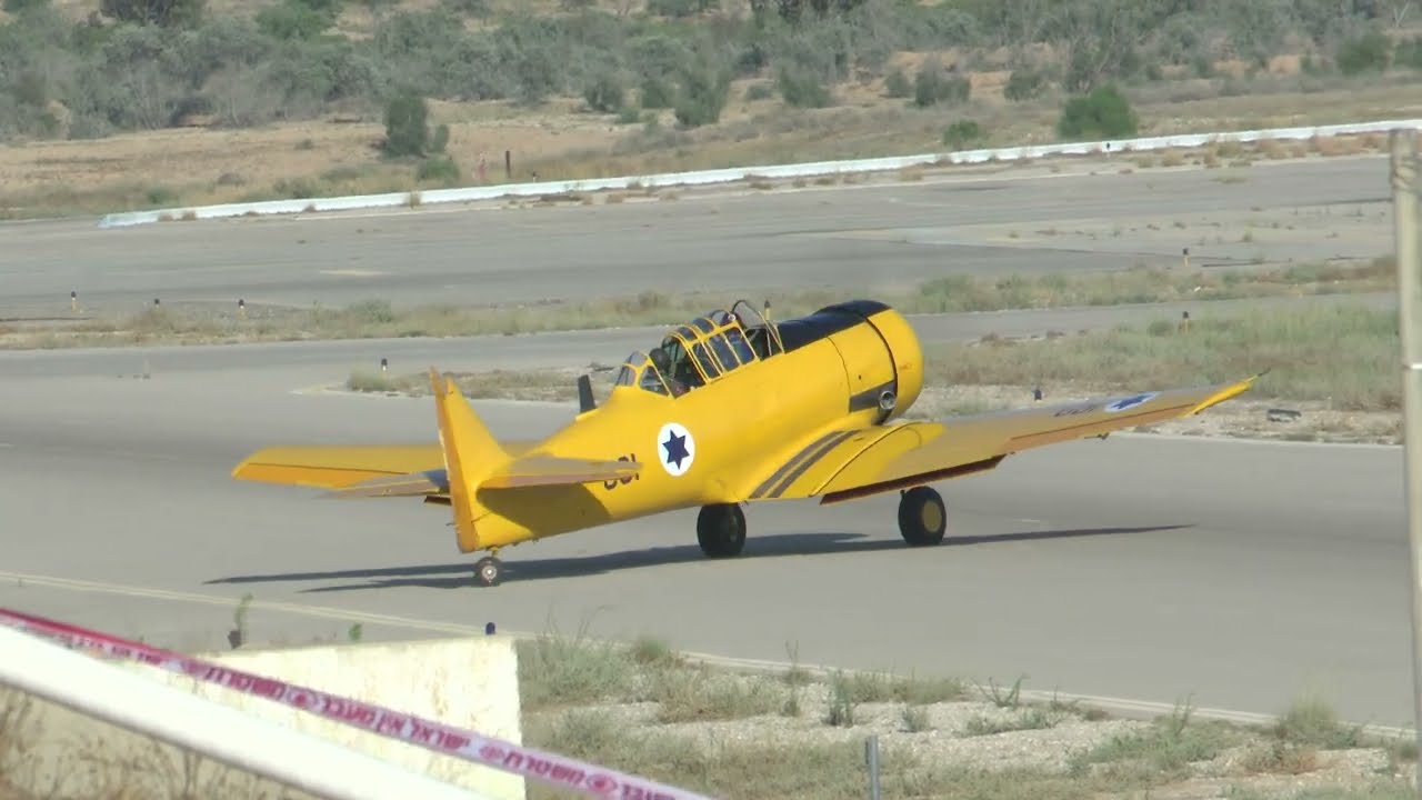 Israeli Air Force F-35 and friends - North American T-6 Texan Harvard and Stearman.