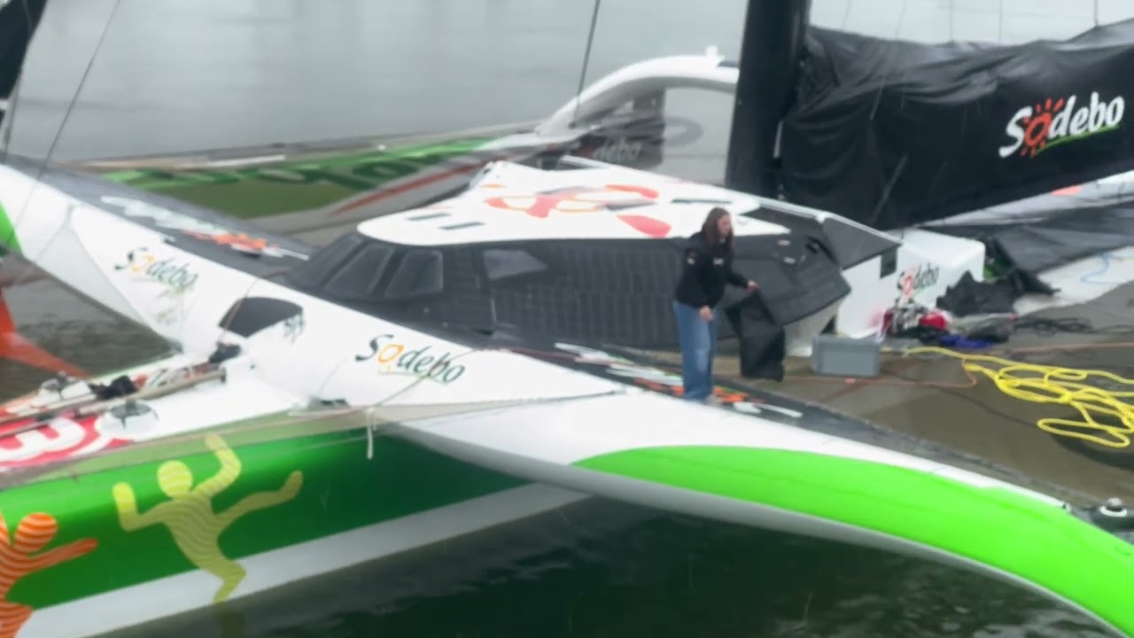 TROPHÉE JULES VERNE Le bateau de tous les records.   Sedebo ULTIM 3 à Brest le 25/01/26