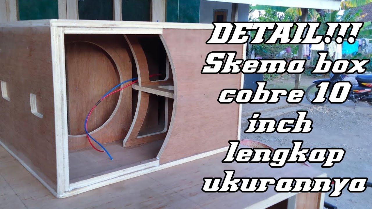 Skema box cobre 10 inch custom by Putra tunggal jaya box speaker