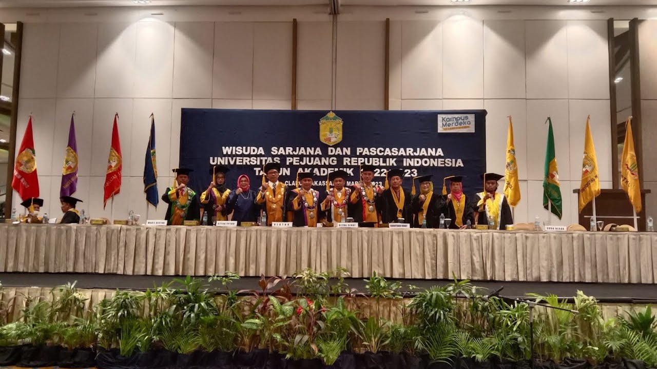 WISUDA SARJANA DAN PASCASARJANA UNIVERSITAS PEJUANG REPUBLIK INDONESIA  TAHUN AKADEMIK 2022/2023