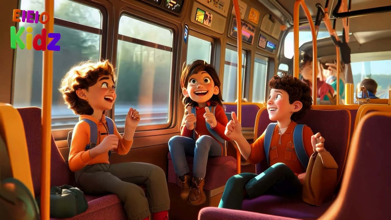 Nursery Rhymes for Kids | Wheels on the Bus Go Round and Round 🚍 | Learn and Have Fun 🎶 | EIEIOKIDZ