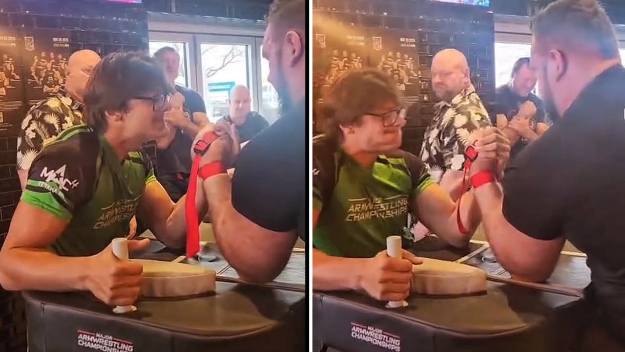 MILO LARRATT vs ALEX KURDECHA - GLOBAL ELITE ARMWRESTLING 2 AFTERPULL