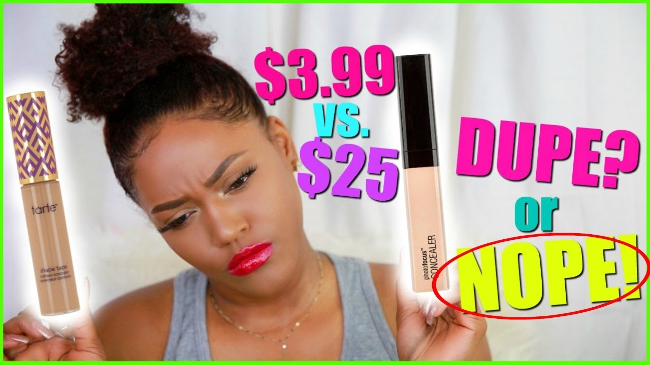IS WET N WILD PHOTOFOCUS CONCEALER A DUPE FOR TARTE SHAPE TAPE?