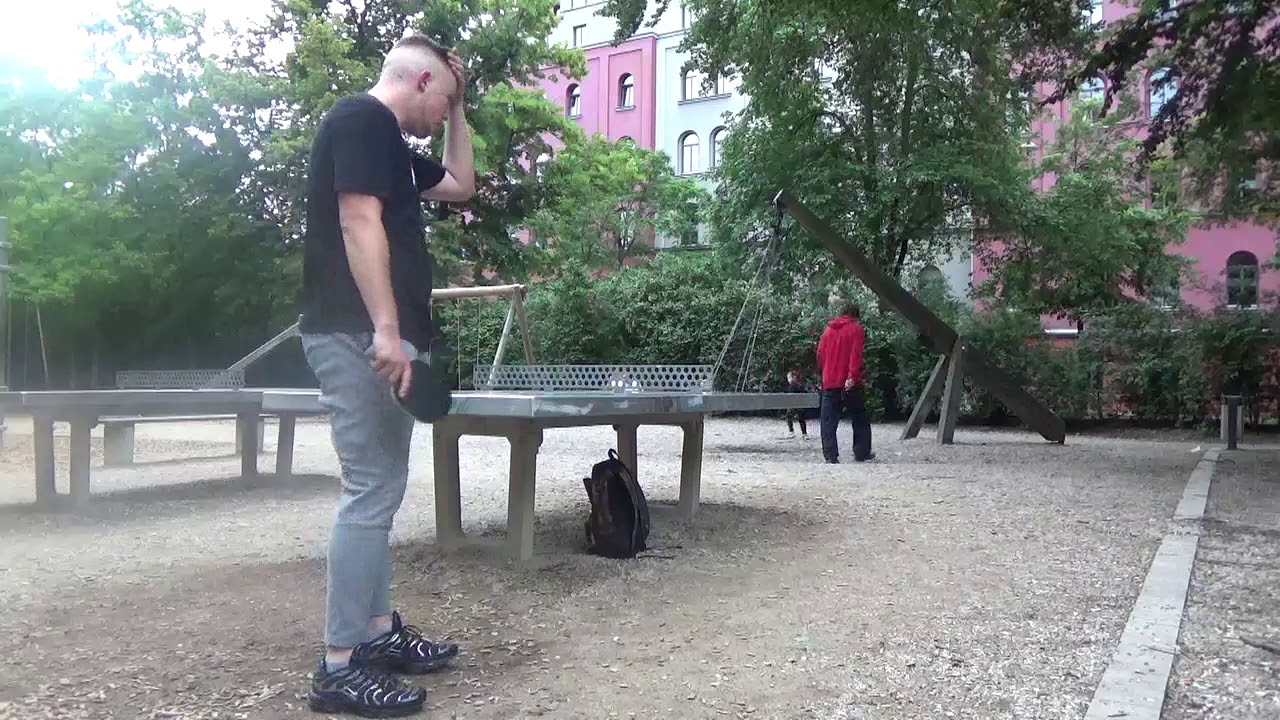 Steinb vs Steinb Steinplatte Frauenschule 20200617 Outdoor Table Tennis 7