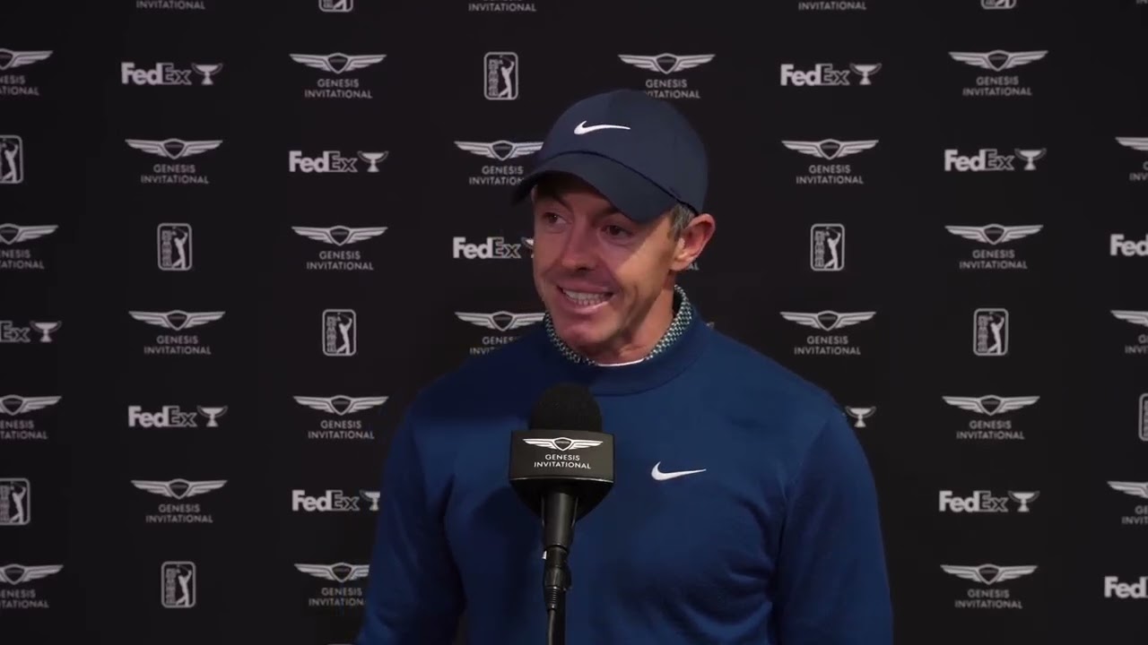 Rory McIlroy Shoots 5-Under (-5) at Riviera 🔥 | Thursday Flash Interview (Genesis)