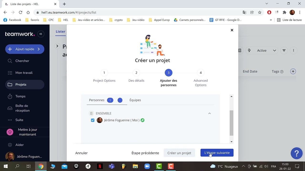 Tutoriel Teamwork   Gestion de projet