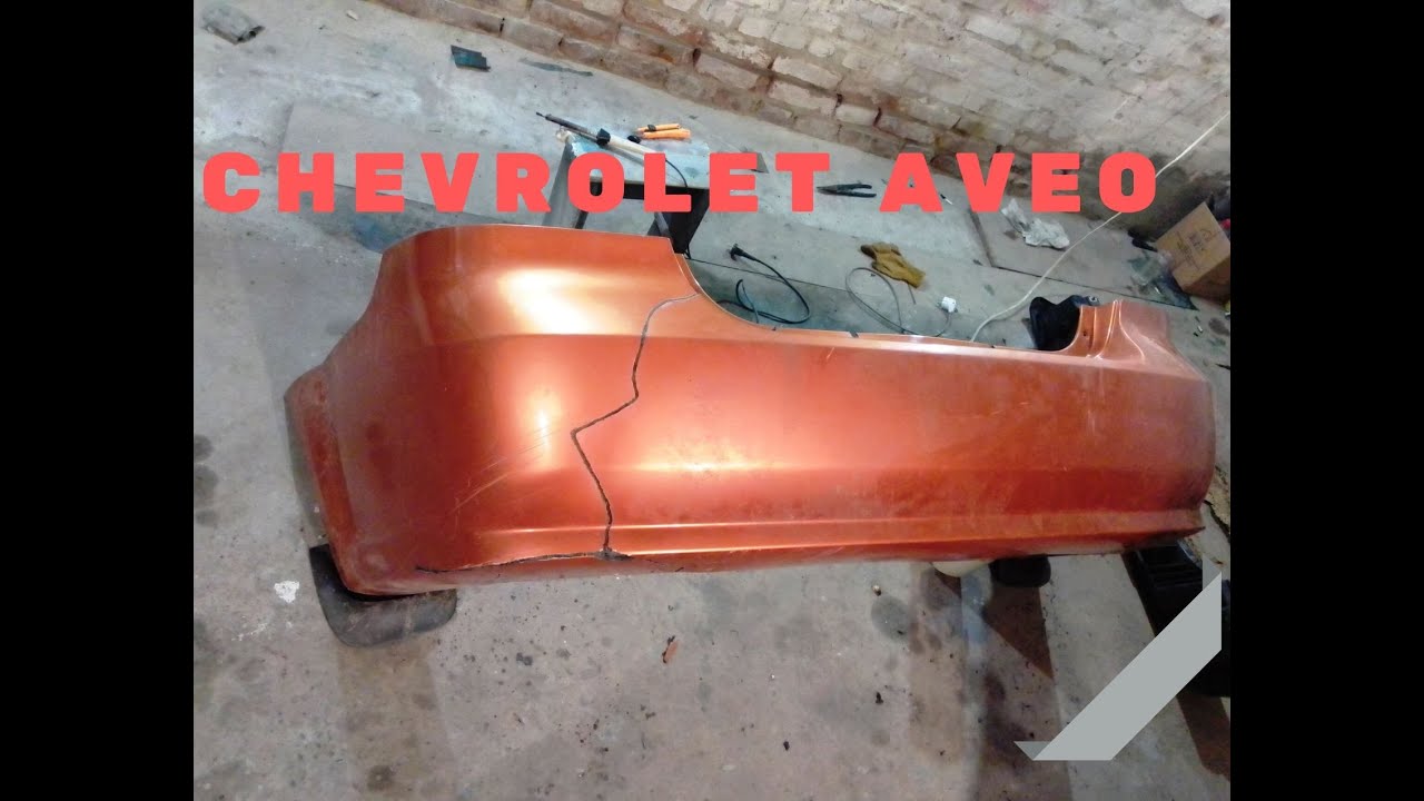 Как паять пластик Chevrolet Aveo РЕМОНТ БАМПЕРА