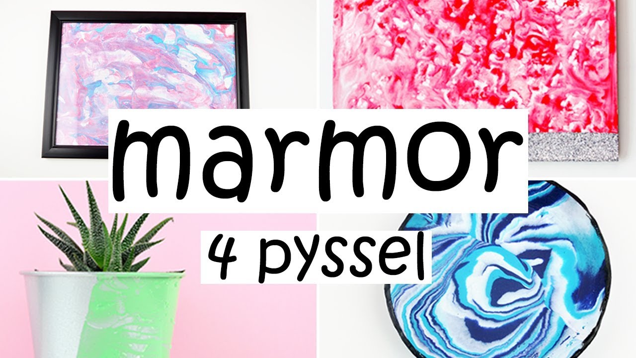 Pyssel med tema: marmor