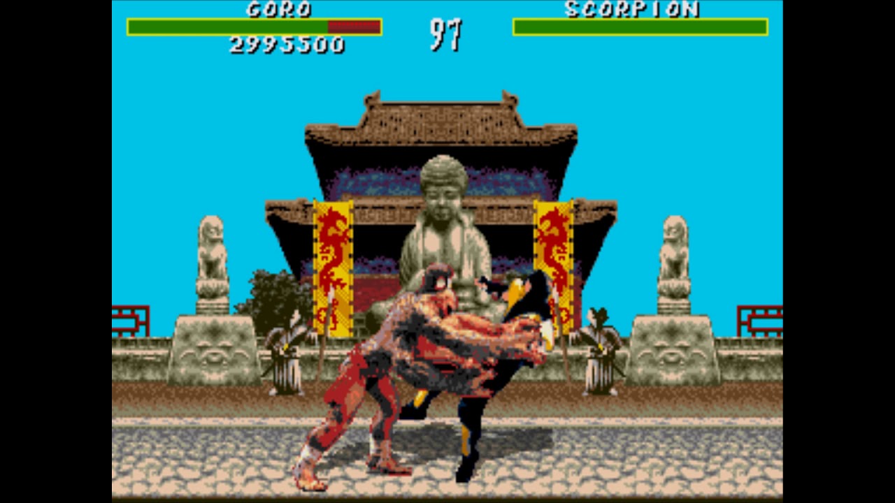 Mortal Kombat Sega Genesis (hack) very hard play through Goro
