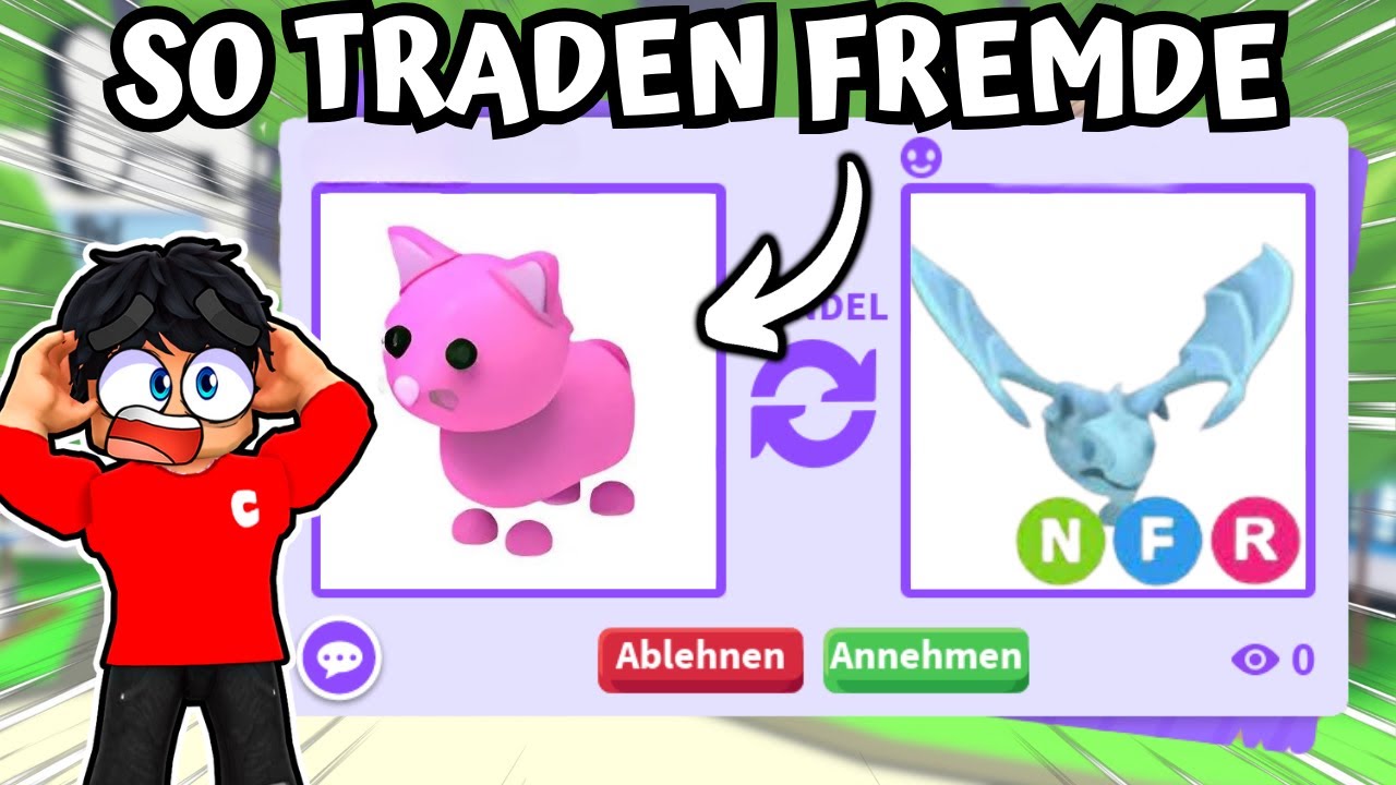 WIR BEWERTEN TRADES VON FREMDEN in ADOPT ME! (Teil 1 - 5) So tradet ihr!? | Roblox Deutsch