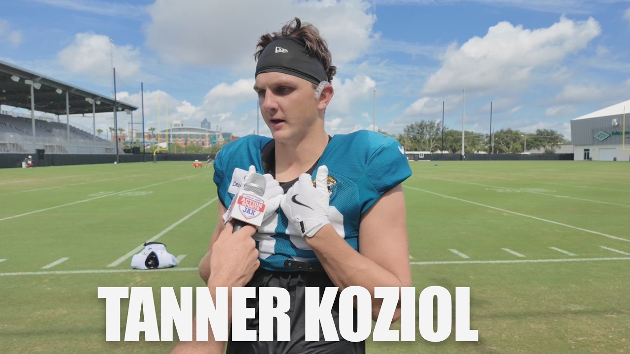 ROOKIE TE TANNER KOZIOL TALKS JAGUARS TRAINING CAMP