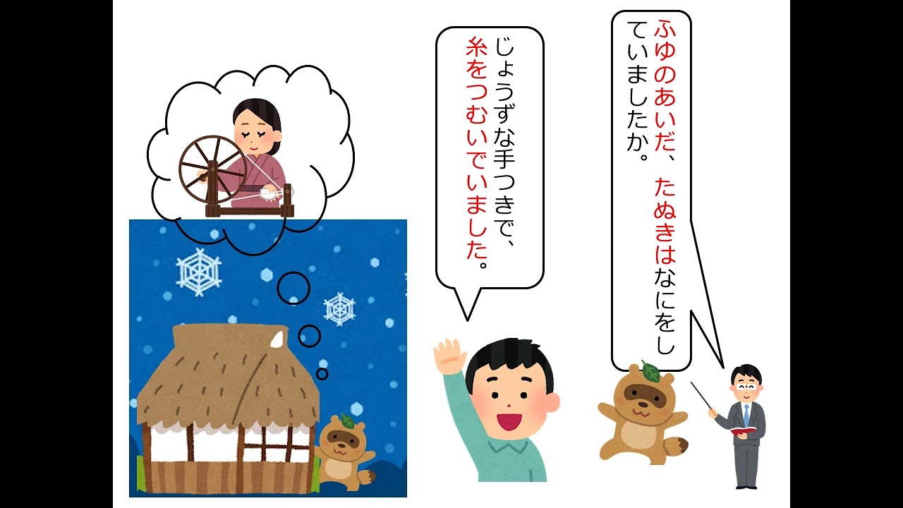 小１国語（光村図書）たぬきの糸車③