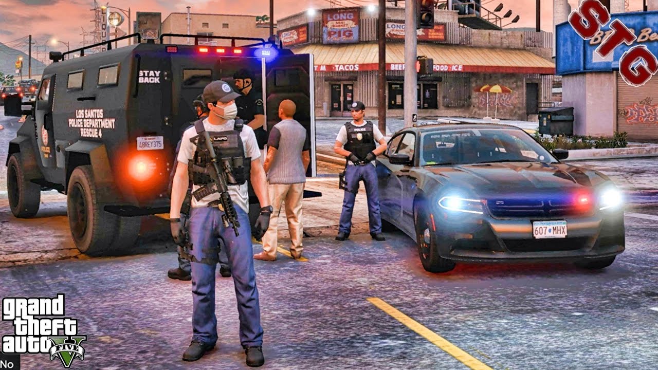 UNMARKED CHARGER| GANG UNIT PATROL!!!| #136 (GTA 5 REAL LIFE PC POLICE MOD)
