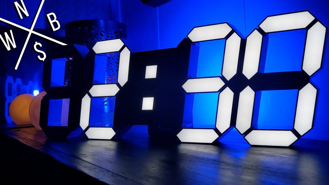 3D LED Digital Wall Clock - Unboxing & Review