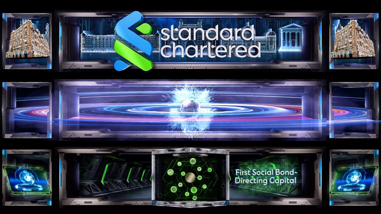 Anamorphic 3D Opening AV for Standard Chartered