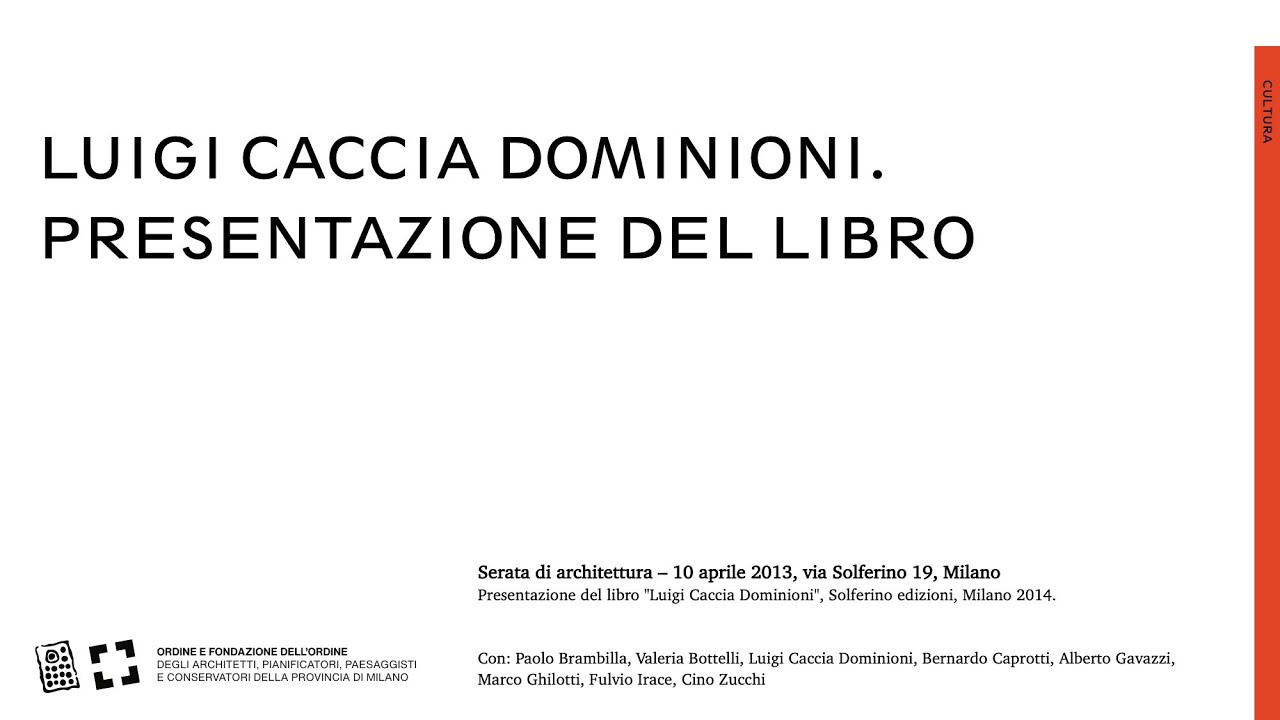 Luigi Caccia Dominioni - 12 febbraio 2015