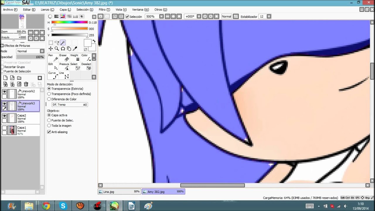Recolor Amy to Lina