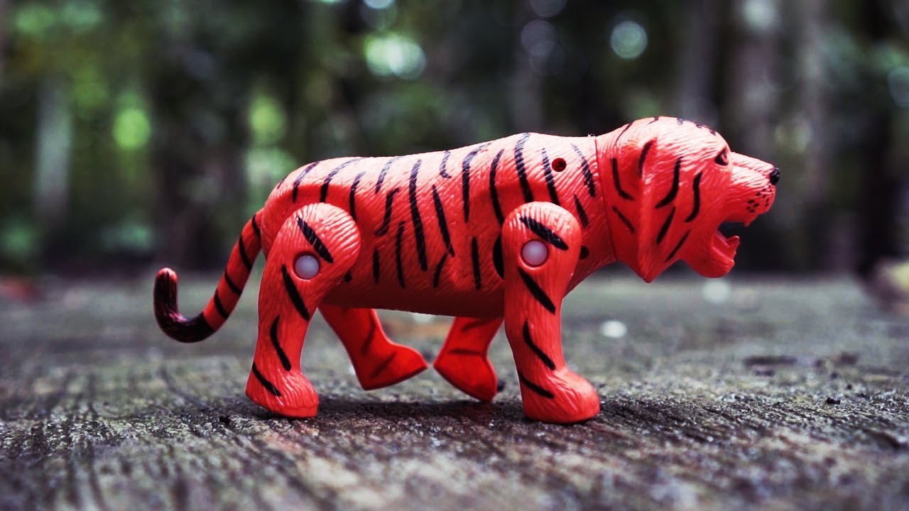 HARIMAU mainan hewan bisa jalan dan suara harimau