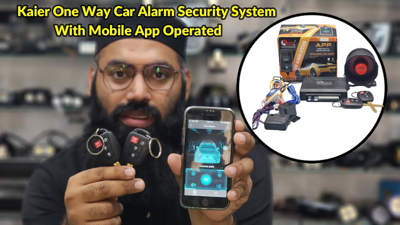 Kaier One Way Car Alarm Security System With Mobile App Operated #universal #securitysystem