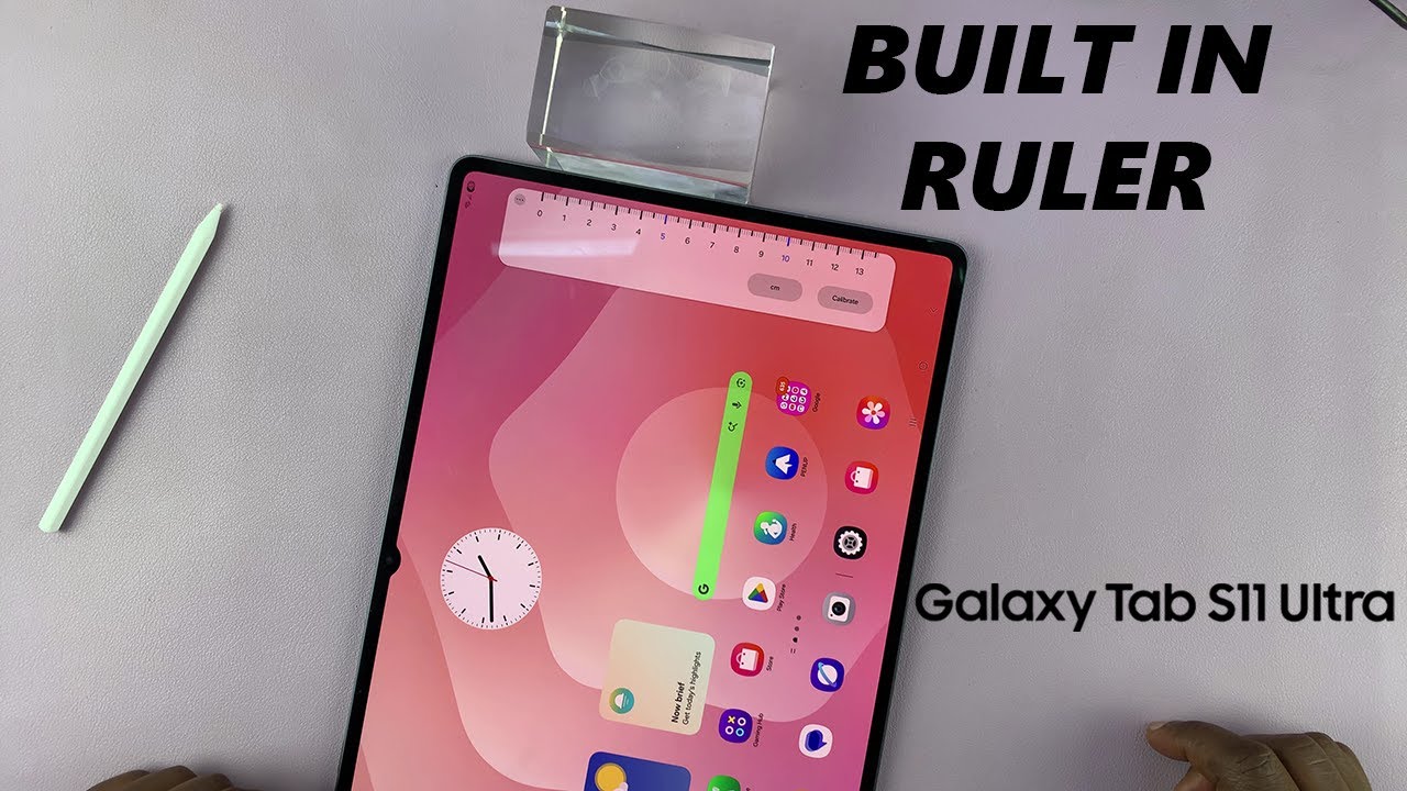 Как использовать встроенную линейку на Samsung Galaxy Tab S11 Ultra