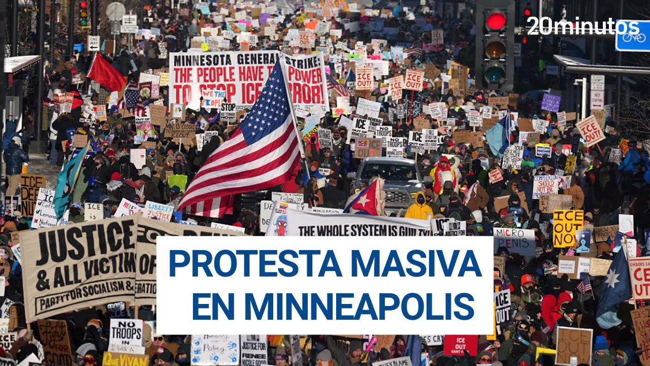 PROTESTAS MASIVAS en MINNEAPOLIS contra el operativo del ICE