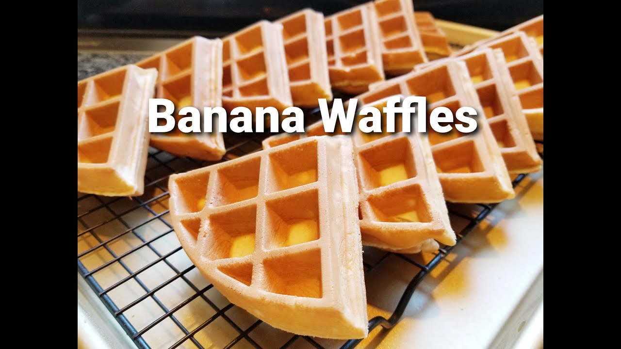 Bánh Chuối Kẹp công thức tiếng Việt - Crispy & Chewy Banana Waffle
