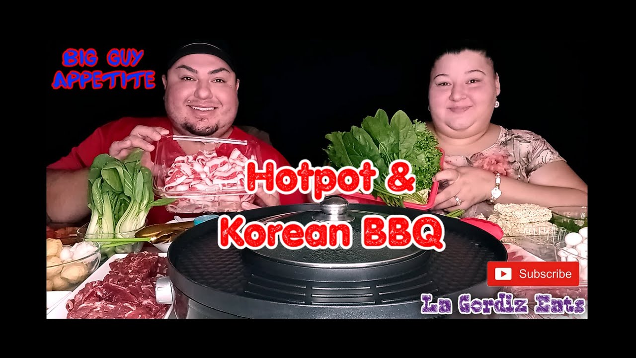 Enormous Hotpot and Korean BBQ Mukbang with @Big Guy Appetite