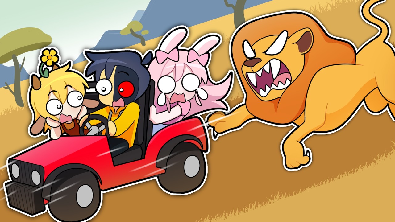 Surviving a long SAFARI RIDE in Roblox!