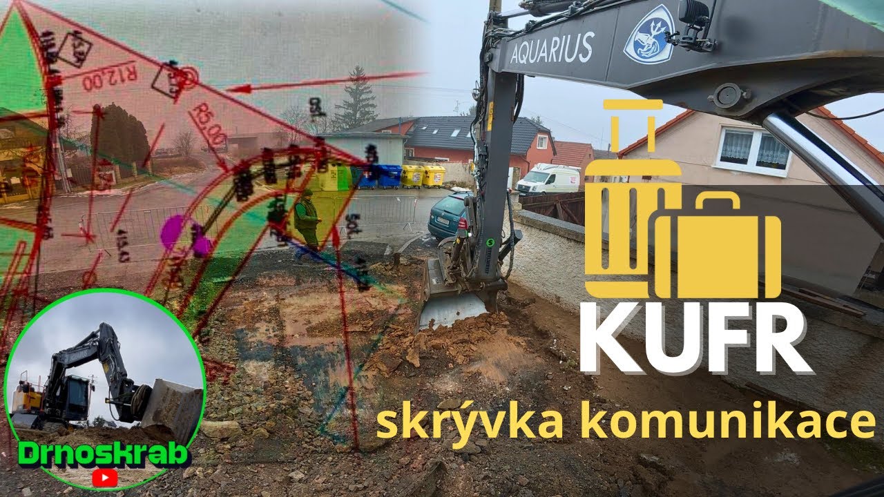 Začínám kopat kufr pod komunikaci - Volvo EW160E+Steelwrist