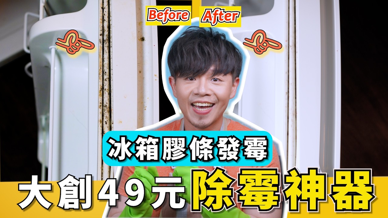冰箱『膠條發霉』只能用除霉清潔劑嗎？大創除霉濕巾好用嗎？教你完全不會臭、沒有刺鼻味、有寵物、小孩都可以使用的方法！完整『除黴步驟』大公開！