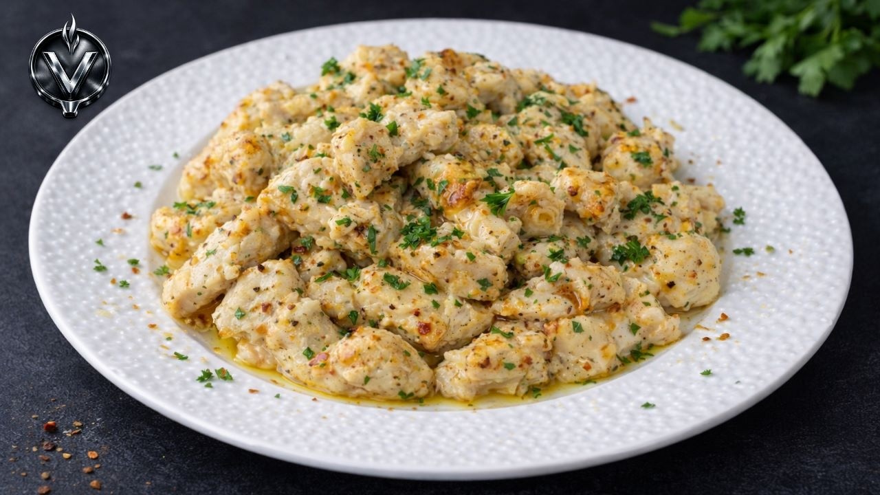 Куриная грудка с чесночным маслом легко приготовить дома!
